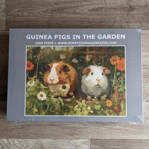 Guinea Pig Jigsaw Puzzle 1000 piece - Guinea Pigs in the Garden