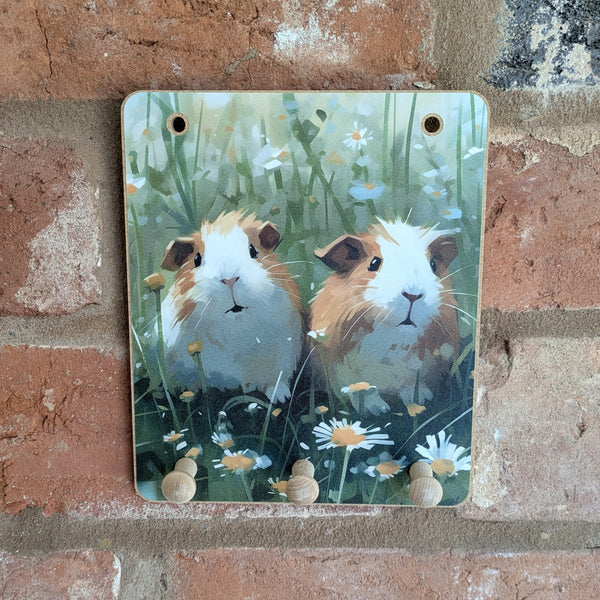 Wooden Peg Hooks (Daisies)