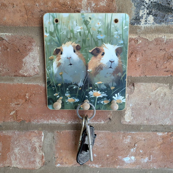 Wooden Peg Hooks (Daisies)