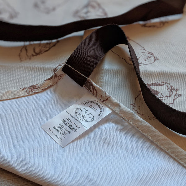Guinea Pig Adult Apron - Sketched Guinea Pig Design
