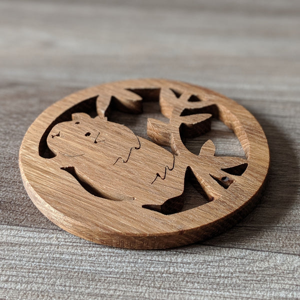 Oak Guinea Pig Coaster