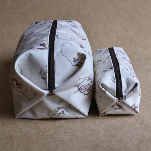 Guinea Pig Wash Bag - Sketched Guinea Pig Design