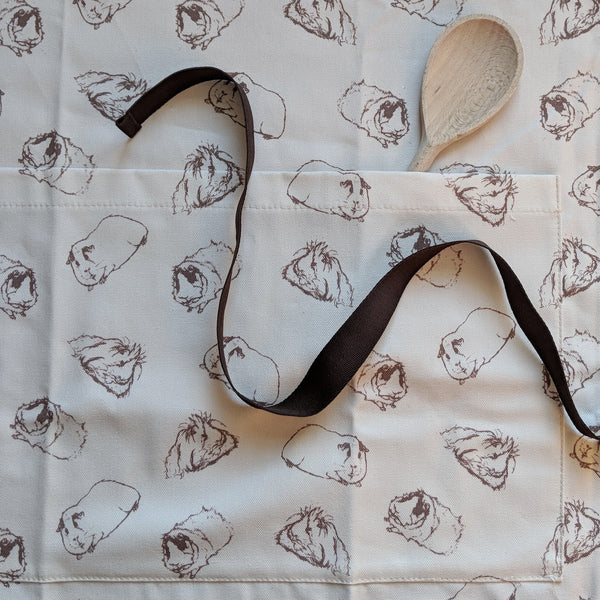 Guinea Pig Adult Apron - Sketched Guinea Pig Design