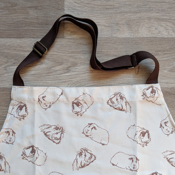 Guinea Pig Adult Apron - Sketched Guinea Pig Design