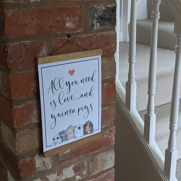 Guinea Pig Poster Print - All you need is love