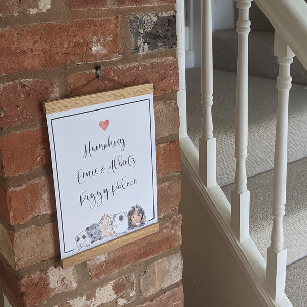 Personalised Guinea Pig Poster Print