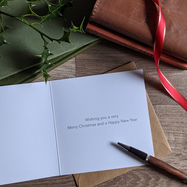 Mistletoe Guinea Pig Christmas Card