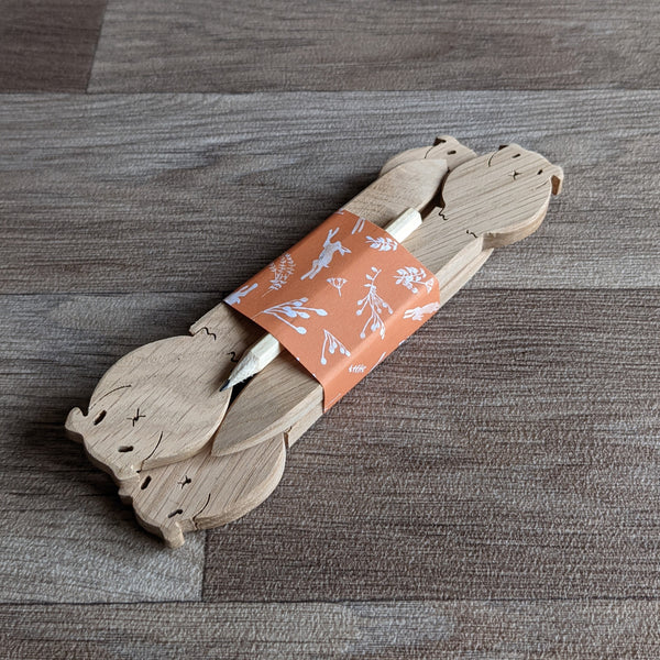 Wooden Guinea Pig Plant Markers - Pack of 4