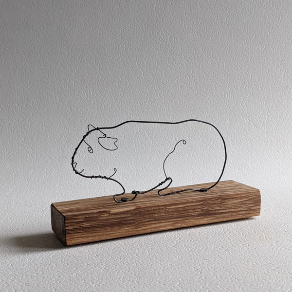 Wire Art Guinea Pig Sculpture