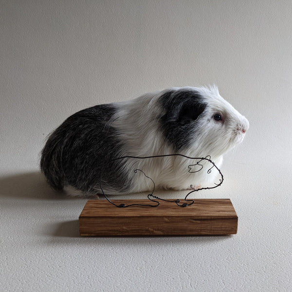Wire Art Guinea Pig Sculpture