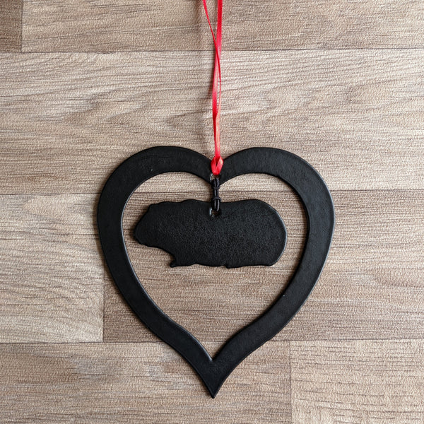 Hanging Guinea Pig Heart Decoration (Outdoor/Indoor)
