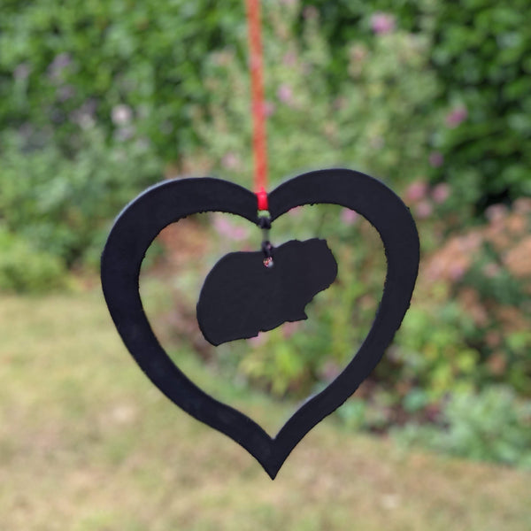 Hanging Guinea Pig Heart Decoration (Outdoor/Indoor)