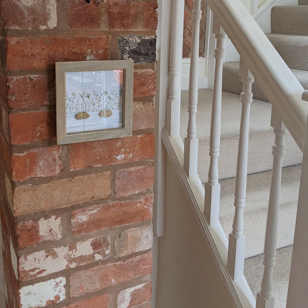 Guinea Pig Pebble Art Box Frame (Green)