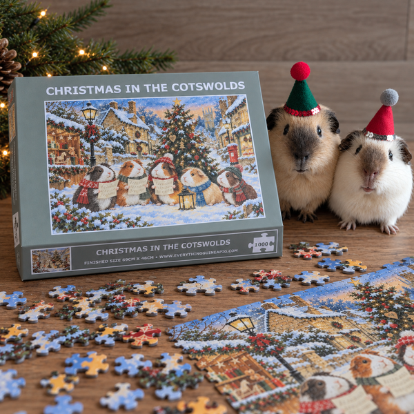Guinea Pig Jigsaw Puzzle 1000 piece - Christmas in the Cotswolds