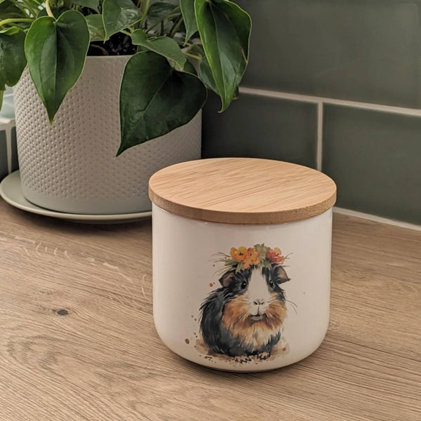 Guinea Pig Storage Jar (Floral)