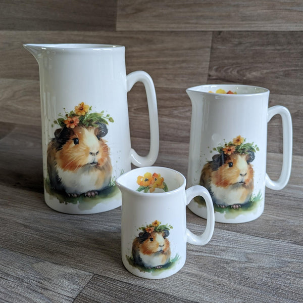 1/4 Pint Guinea Pig Jug (Floral)