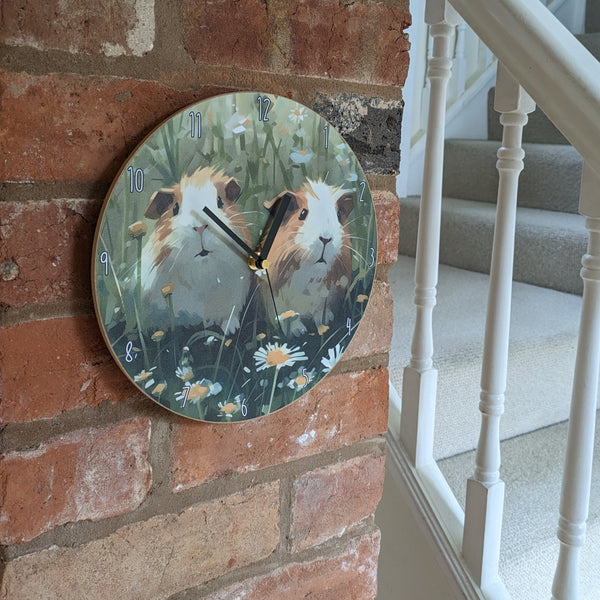 Guinea Pig Wall Clock (Daisy)