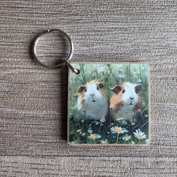 Guinea Pig Key Ring (Daisy)