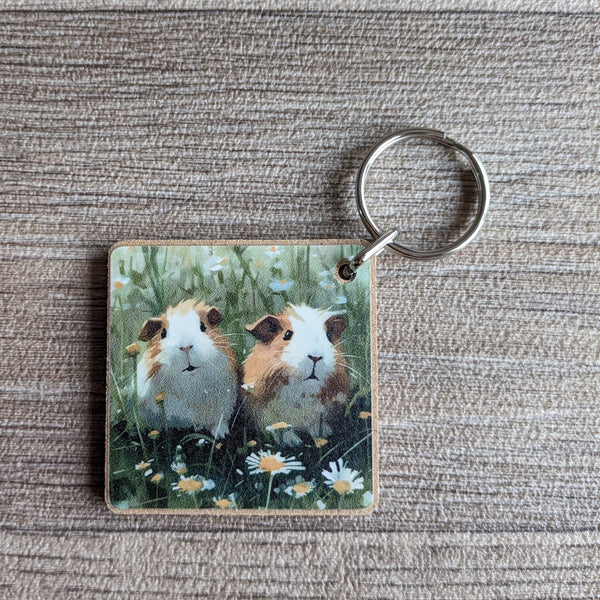 Guinea Pig Key Ring (Daisy)