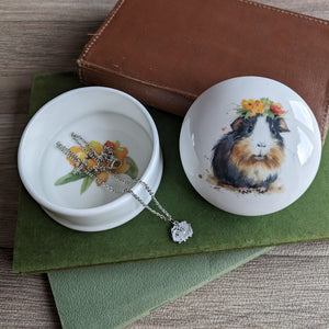 Guinea Pig Trinket Box (Black)