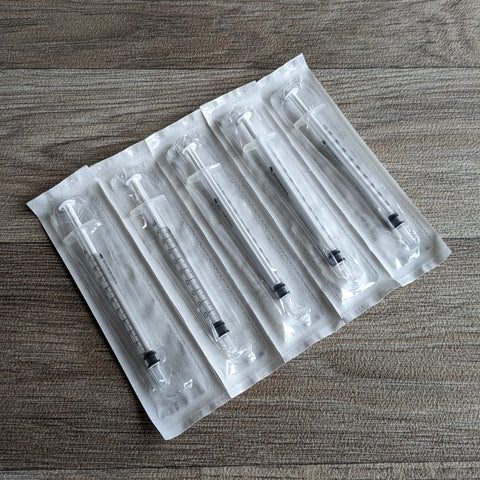 1ml syringes for syringe feeding (Pack of 5x)