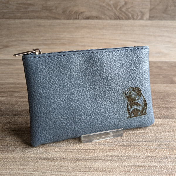 Guinea Pig Coin Purse (Blue/Grey)
