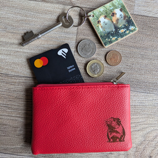 Guinea Pig Coin Purse (Red)