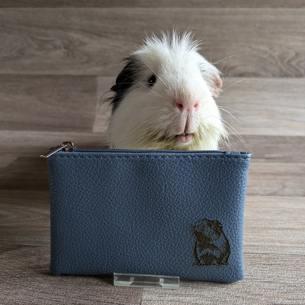 Guinea Pig Coin Purse (Blue/Grey)