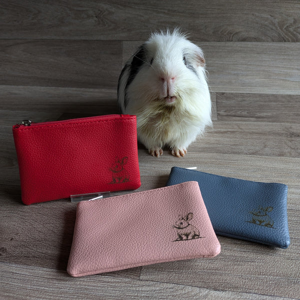 Guinea Pig Coin Purse (Blue/Grey)