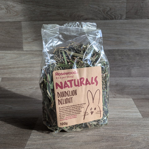 Rosewood Naturals Dandelion Delight Foraging Treat for Guinea Pigs