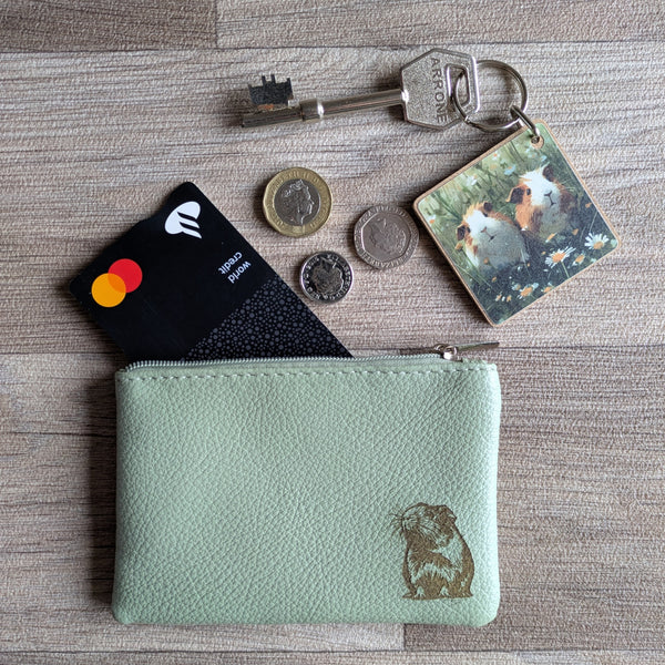 Guinea Pig Coin Purse (Green)