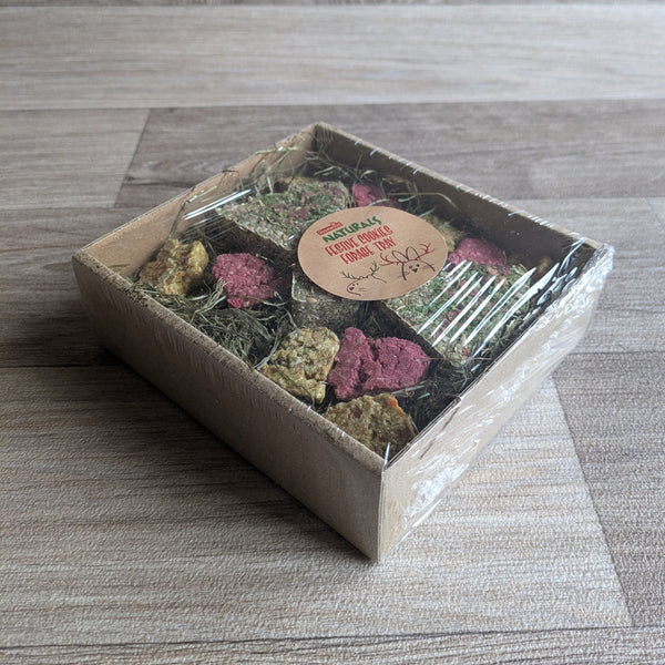 Rosewood Naturals Festive Cookies Forage Tray Guinea Pig Christmas Treat