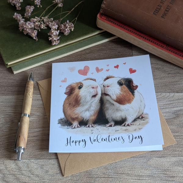 Guinea Pig Valentine's Card