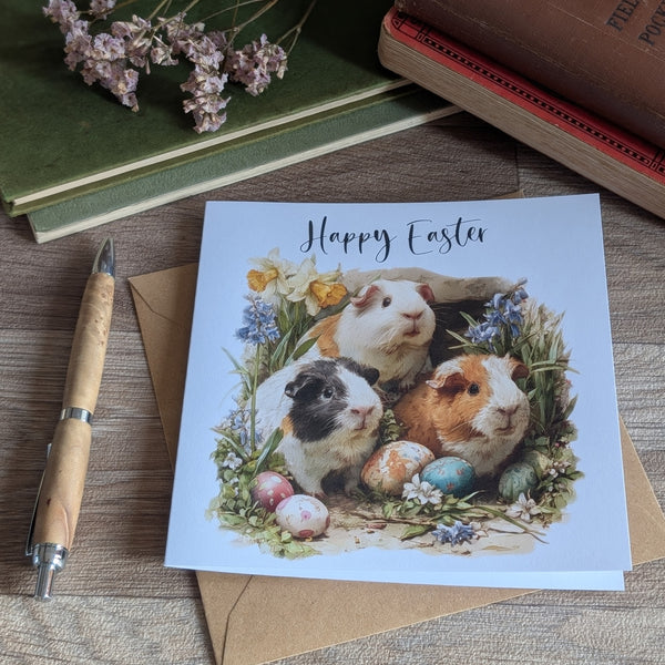 Guinea Pig Easter Card