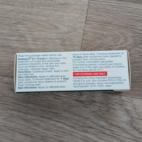 Daktarin (Miconazole 2%) topical antifungal cream for guinea pigs
