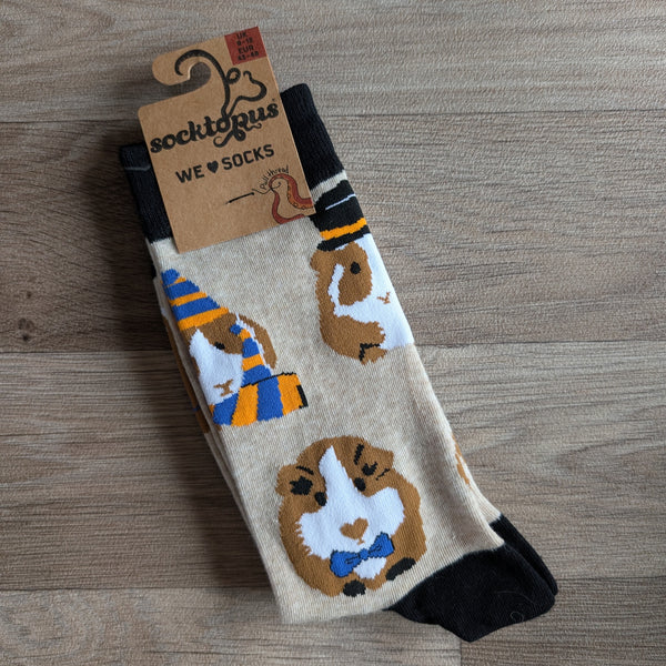 Guinea Pig Socks (Size L, UK 9-12) Posh Pigs