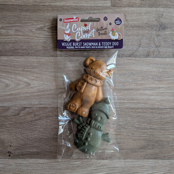Guinea Pig Christmas Treats | Rosewood Snowman & Teddy