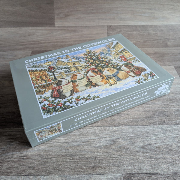 Guinea Pig Jigsaw Puzzle 1000 piece - Christmas in the Cotswolds