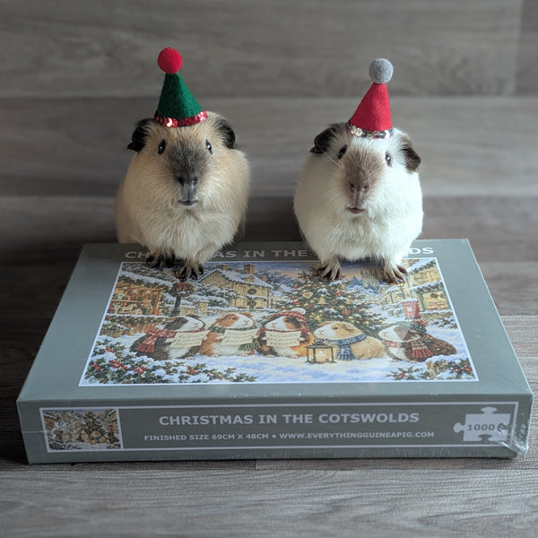 Guinea Pig Jigsaw Puzzle 1000 piece - Christmas in the Cotswolds