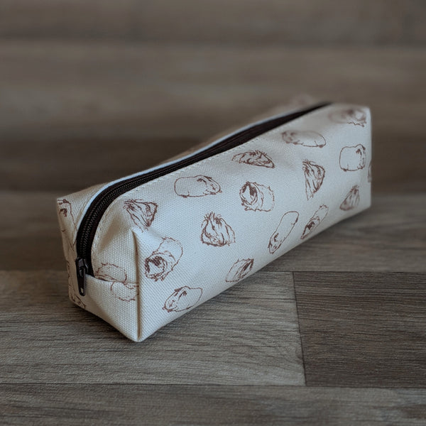 Guinea Pig Pencil Case - Sketched Guinea Pig Design