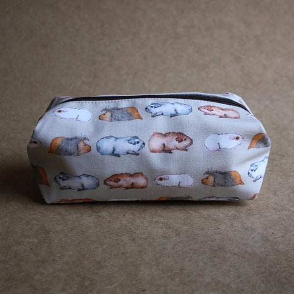 Guinea Pig Make Up Bag - Water Colour Guinea Pig Design