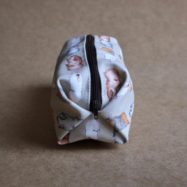 Guinea Pig Make Up Bag - Water Colour Guinea Pig Design