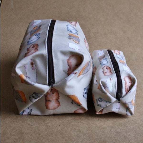 Guinea Pig Make Up Bag - Water Colour Guinea Pig Design