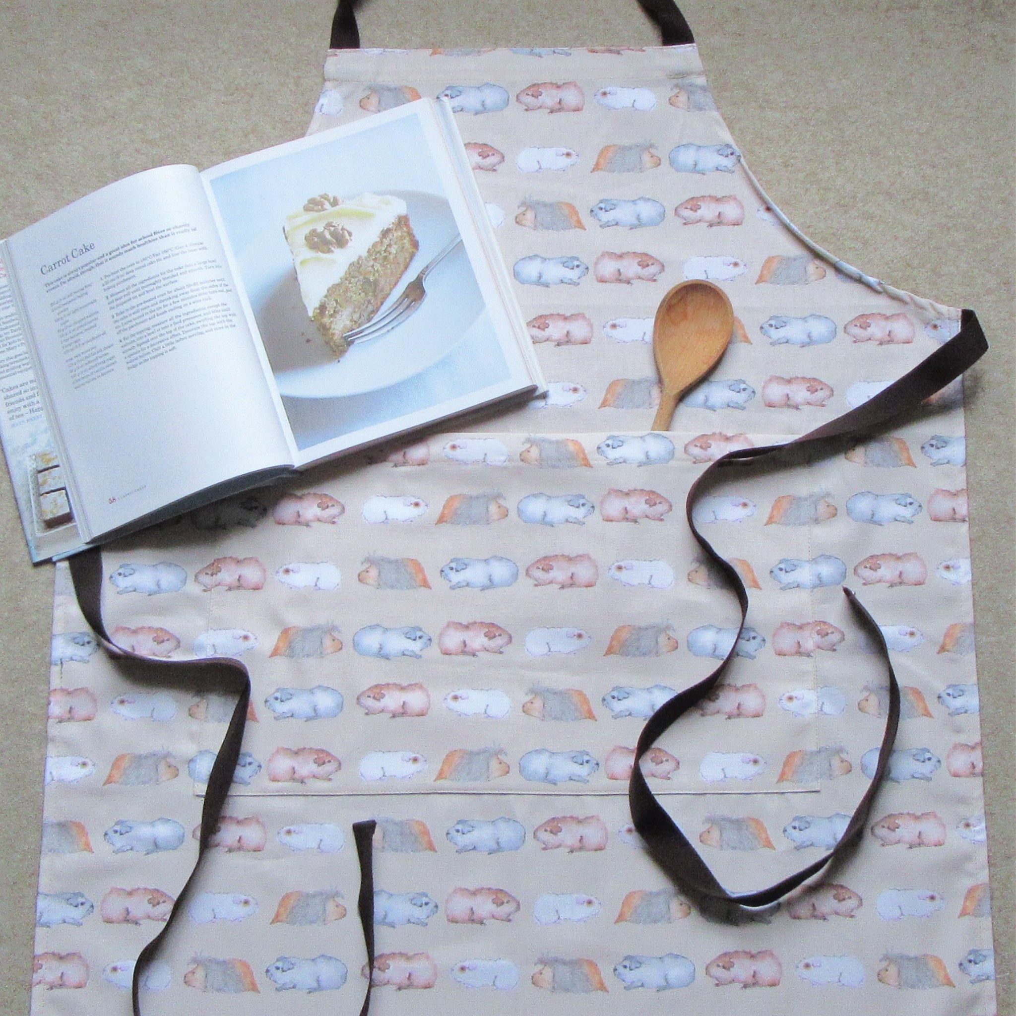 Guinea Pig Adult Apron - Water Colour Guinea Pig Design