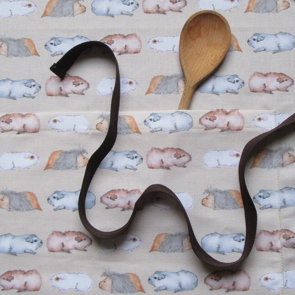 Guinea Pig Adult Apron - Water Colour Guinea Pig Design