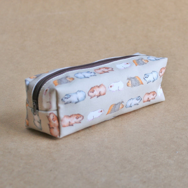 Guinea Pig Pencil Case - Water Colour Guinea Pig Design