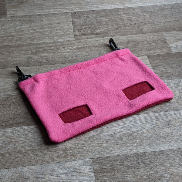 Clip-on Guinea Pig Hay Feeder - Cerise/Burgundy