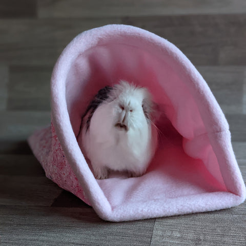 Guinea Pig Bed / Pigloo - Pink Floral