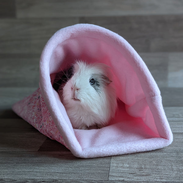 Guinea Pig Bed / Pigloo - Pink Floral