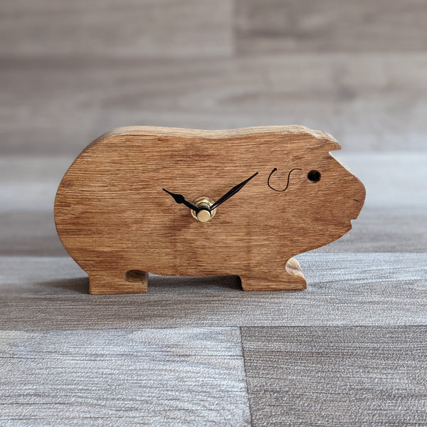 Oak Guinea Pig Clock